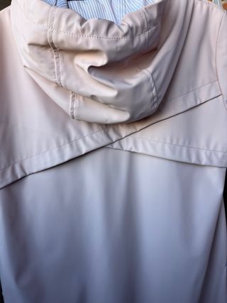 Parka impermeable Zara rosa