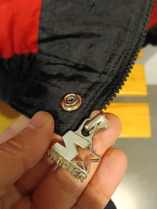 Chaqueta Starter NBA Chicago Bulls Negra Roja