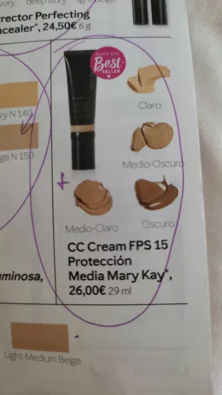 CC Cream Mary Kay Beige FPS 15