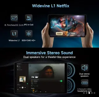 Tablet iPlay  12GB 64GB 8.7 90Hz 4G