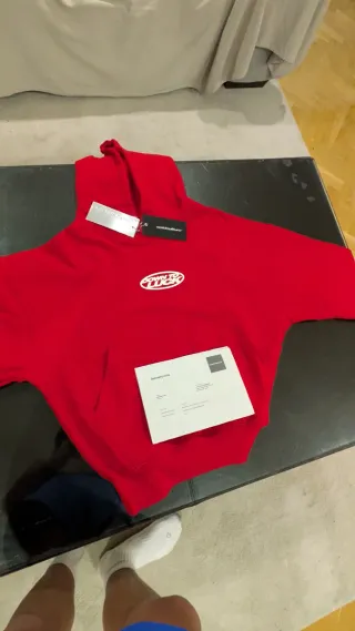 Sudadera Cold Culture Roja Nueva Down to Luck