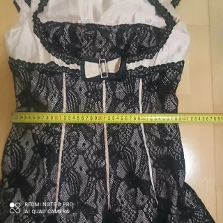 Vestido Alba Conde Negro y rodado Talla L