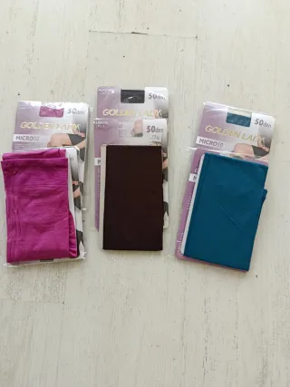 Mini-medias tupidas Golden Lady 50 den