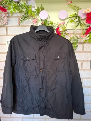 Abrigo negro hombre talla 56 calentito