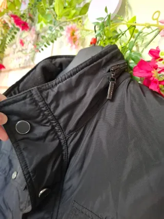 Abrigo negro hombre talla 56 calentito