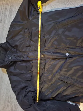 Abrigo negro hombre talla 56 calentito