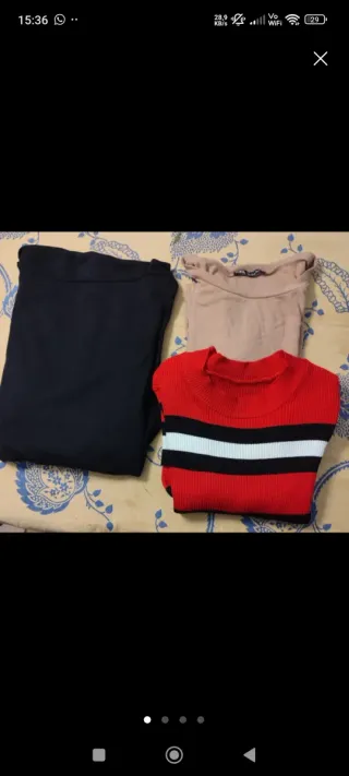 Lote 6 jerseys manga larga chica