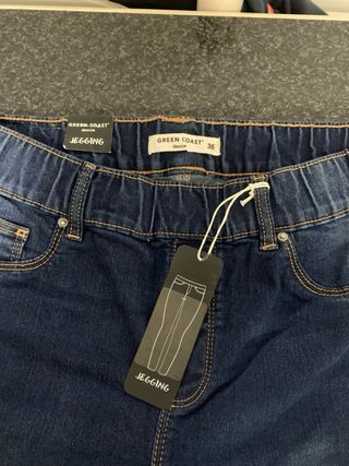 Green Coast Jegging Talla 36 Azul Nuevo