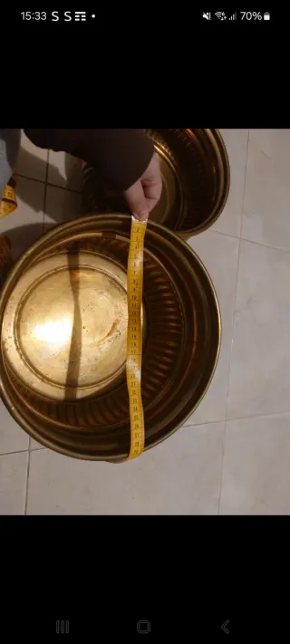 Portavasi ottone vintage