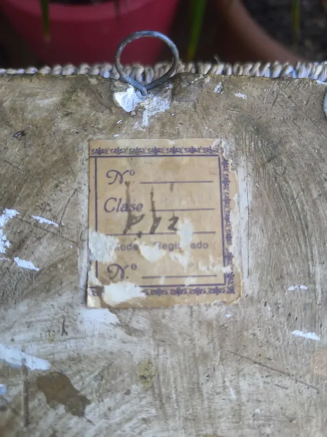 Antico retablo cattolico di Gesù Cristo. Molto antico