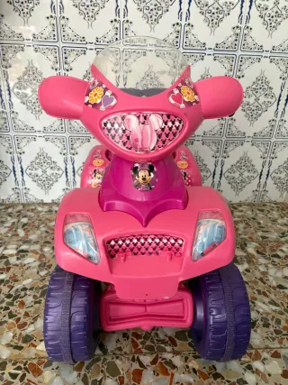 Moto infantil rosa Mickey Mouse