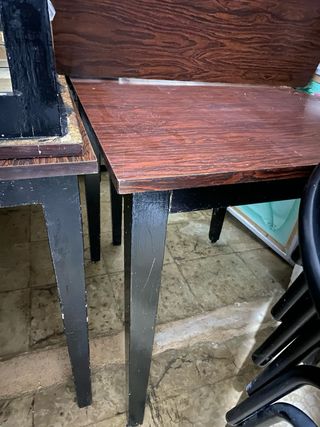 Mesas y sillas para restaurante/cafetería
