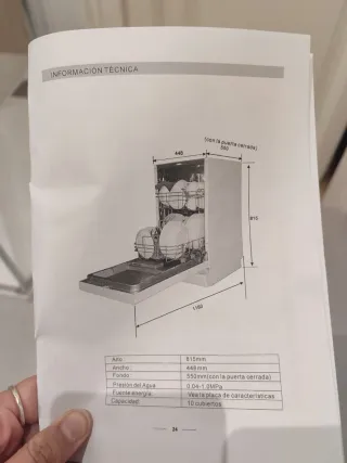 Cesta superior lavavajillas .TeKa 45 cm