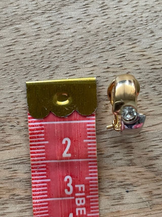 Pendientes dorados y plateados con circonita