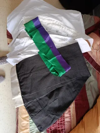 Camisa de traje campero con volantes