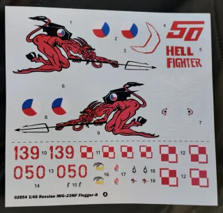 Calcas 1/48 MIG 23 Flogger Hobby Boss