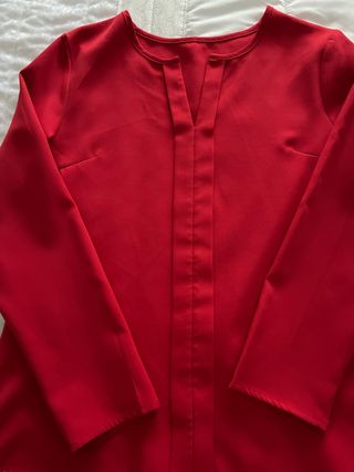 Camisa roja manga larga