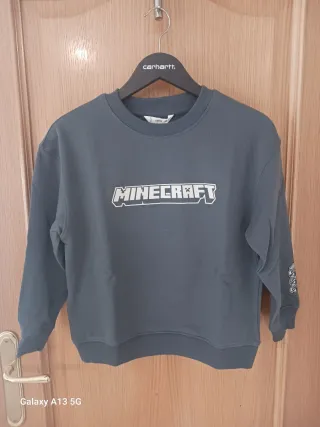 Sudadera Minecraft Gris, niños 9-10 años