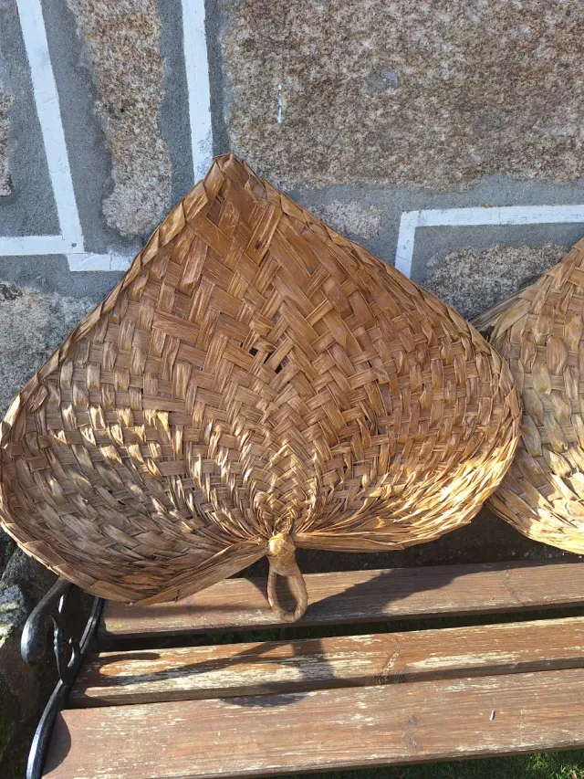 Ventole di palma intrecciate a mano