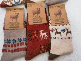 6 Pares Calcetines Lana Mujer Talla 35-40