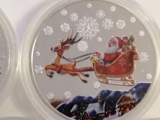 Monedas Navideñas Santa Claus