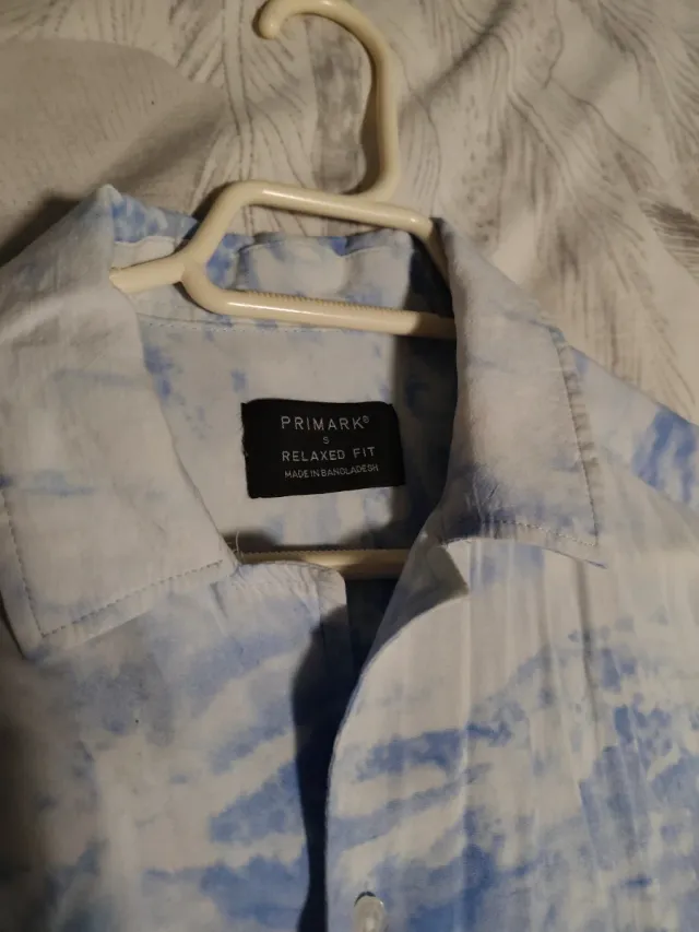 Camisa Verano Blanca y Azul