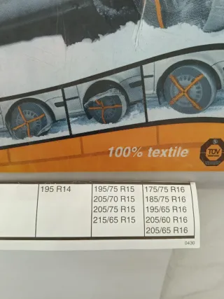 Cadenas para Nieve Textiles