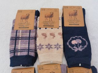 6 pares calcetines lana mujer talla 35-40