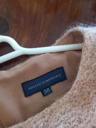 Vestido Adolfo Dominguez Beige Dorado