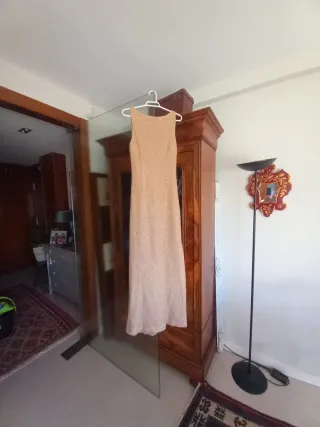 Vestido Adolfo Dominguez Beige Dorado