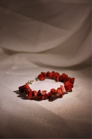 Pulsera de Jaspe Rojo Natural