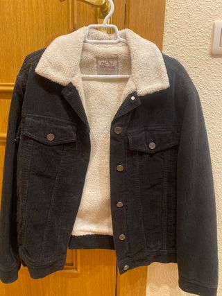 Cazadora Pacific Republic Negra Forro Blanco