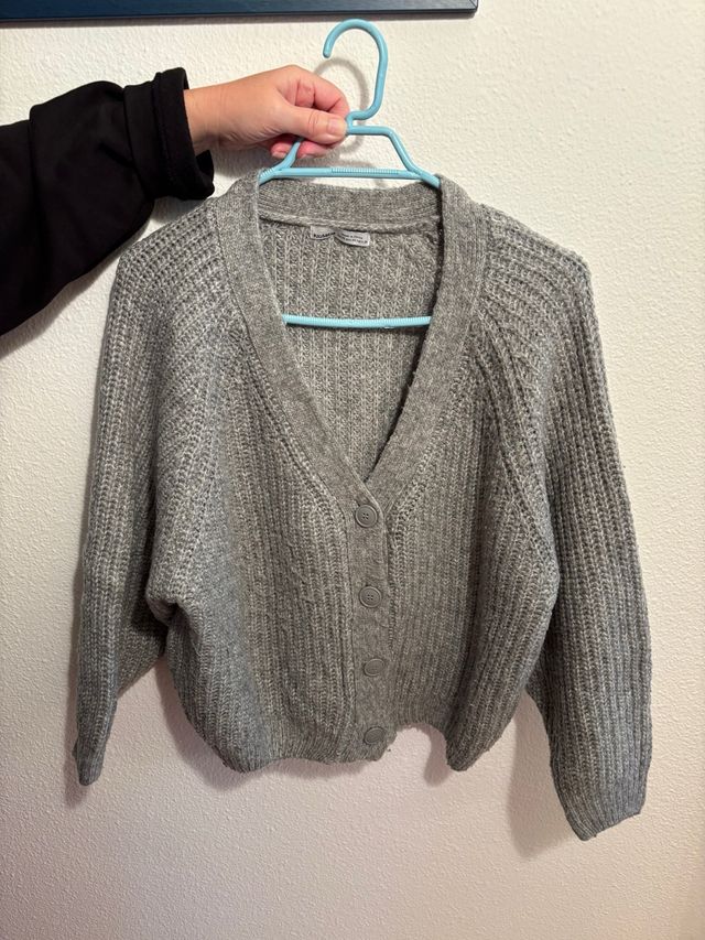 Cárdigan Gris Pull&Bear