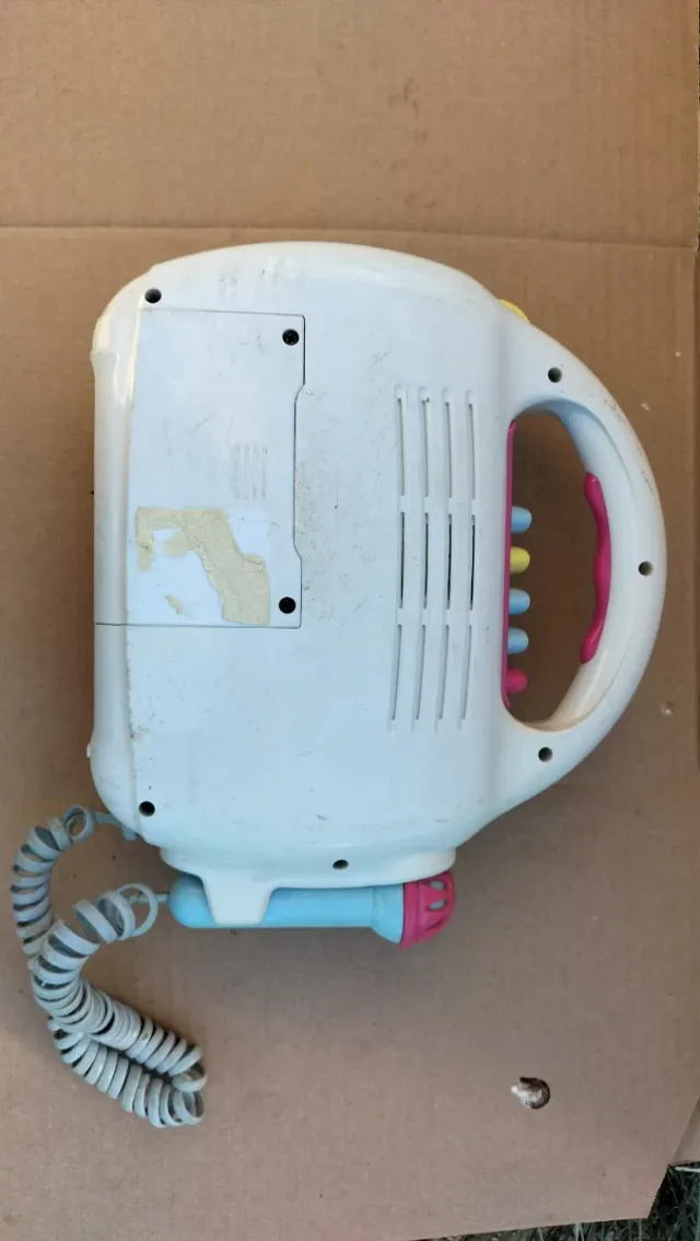 Radio Cassette Barbie con Micrófono Vintage