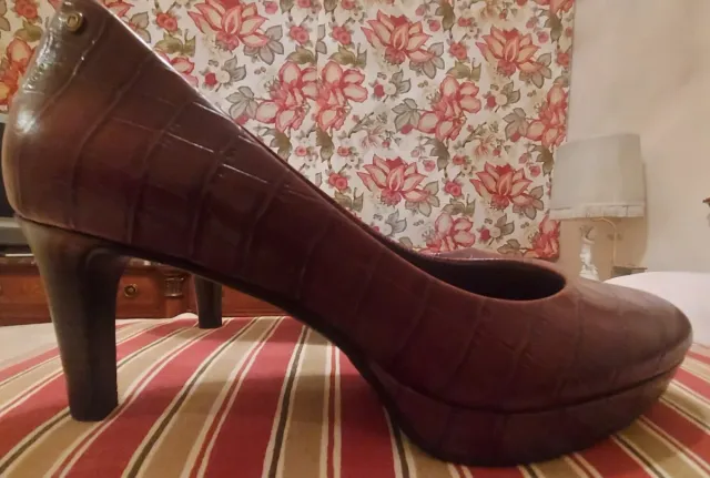 Zapatos Rockport Talla 37 Marrón Cocodrilo