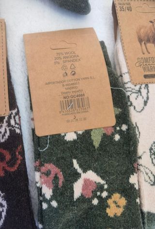 6 Pares Calcetines Lana Mujer Talla 35-40