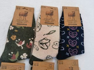 6 Pares Calcetines Lana Mujer Talla 35-40