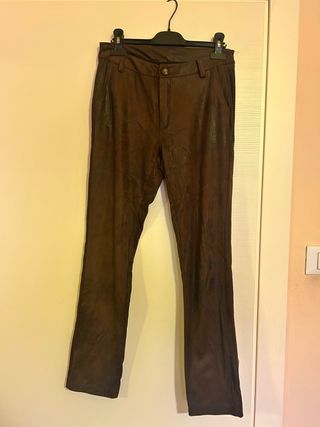 Pantaloni marroni in tessuto