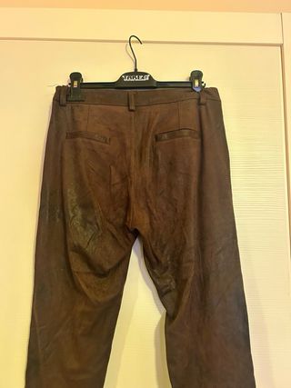 Pantaloni marroni in tessuto