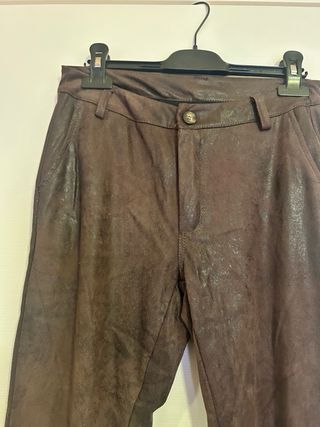 Pantaloni marroni in tessuto