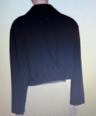 Chaqueta Bomber Zara Negra.