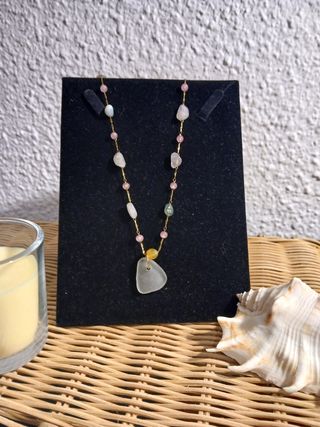 Collar seaglass cristal de mar