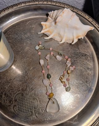 Collar seaglass cristal de mar