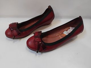 Bailarinas Hispanitas Piel Talla 36 Rojas