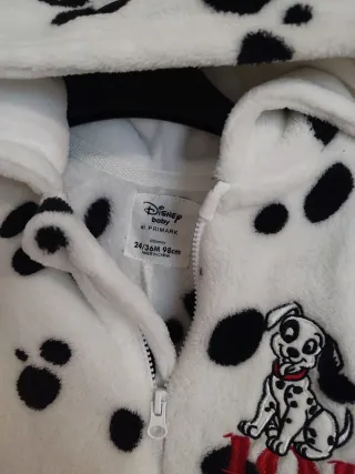 Pijama 101 Dálmatas com Capuz