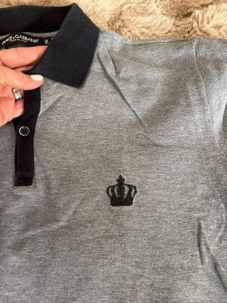 Polo Dolce & Gabbana Gris con Corona