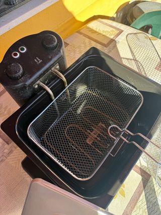 Freidora Gran Capacidad con 2 Cestos