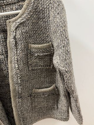 Chaqueta punto Easy Wear Beige/Gris