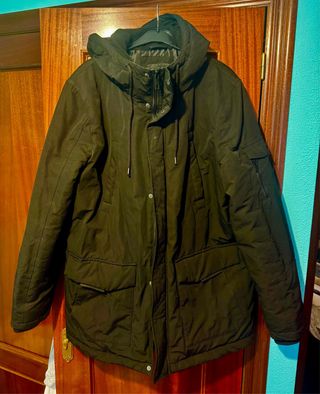 Abrigo/Cazadora Negra Hombre