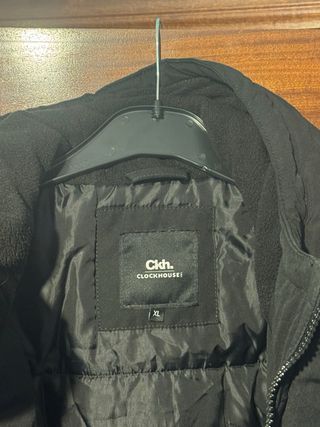 Abrigo/Cazadora Negra Hombre